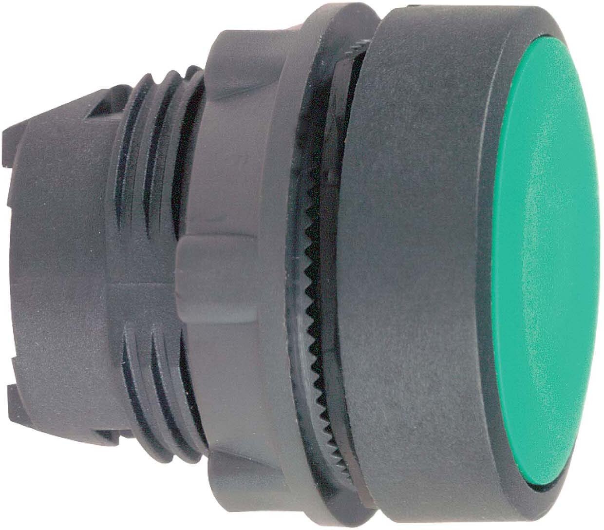 Schneider Schneider ZB5AA3 Frontelement rund flach grün neutral für Druckt. D22mm ohne Rastung