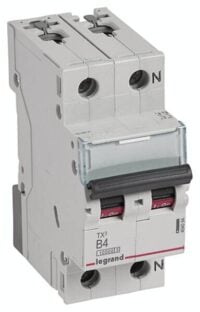Legrand 404094 TX3 LS-Schalter B 4A 1-polig+N 10kA 230VAC 2TE