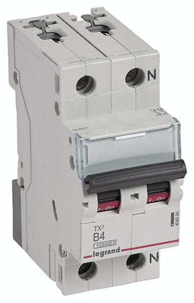 Legrand Legrand 404094 TX3 LS-Schalter B 4A 1-polig+N 10kA 230VAC 2TE