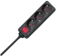 Kopp 129715009 TSD 3-fach Sch KiSi.1,5qmm schwarz