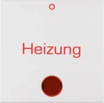 Berker Wippe mit Linse Heizung pws/matt 16218909