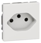 Legrand 077506 Steckdose (SL) Schweiz Typ 13 erhöht Berührungsschutz Mosaic weiß