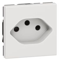 Legrand 077506 Steckdose (SL) Schweiz Typ 13 erhöht Berührungsschutz Mosaic weiß