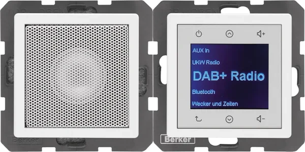 Berker Berker Radio mit Lautspr. DAB+ Q. x polar weiß 29806089