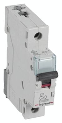 Legrand 404172 TX3 LS-Schalter C 20A 1-polig 10kA 230/400VAC 1TE