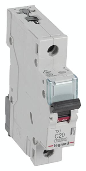 Legrand Legrand 404172 TX3 LS-Schalter C 20A 1-polig 10kA 230/400VAC 1TE