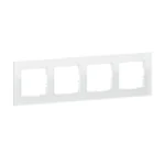 Legrand 766104 SEANO Natura 4-fach Rahmen aus Echtmaterial Farbausführung White