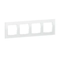 Legrand 766104 SEANO Natura 4-fach Rahmen aus Echtmaterial Farbausführung White