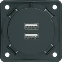 Berker USB-Ladesteckdose anthrazit-matt 2-fach 3A 926102505
