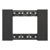 BTicino KA4803KG LivingNow Abdeckrahmen 3-modulig in der Farbausführung Black