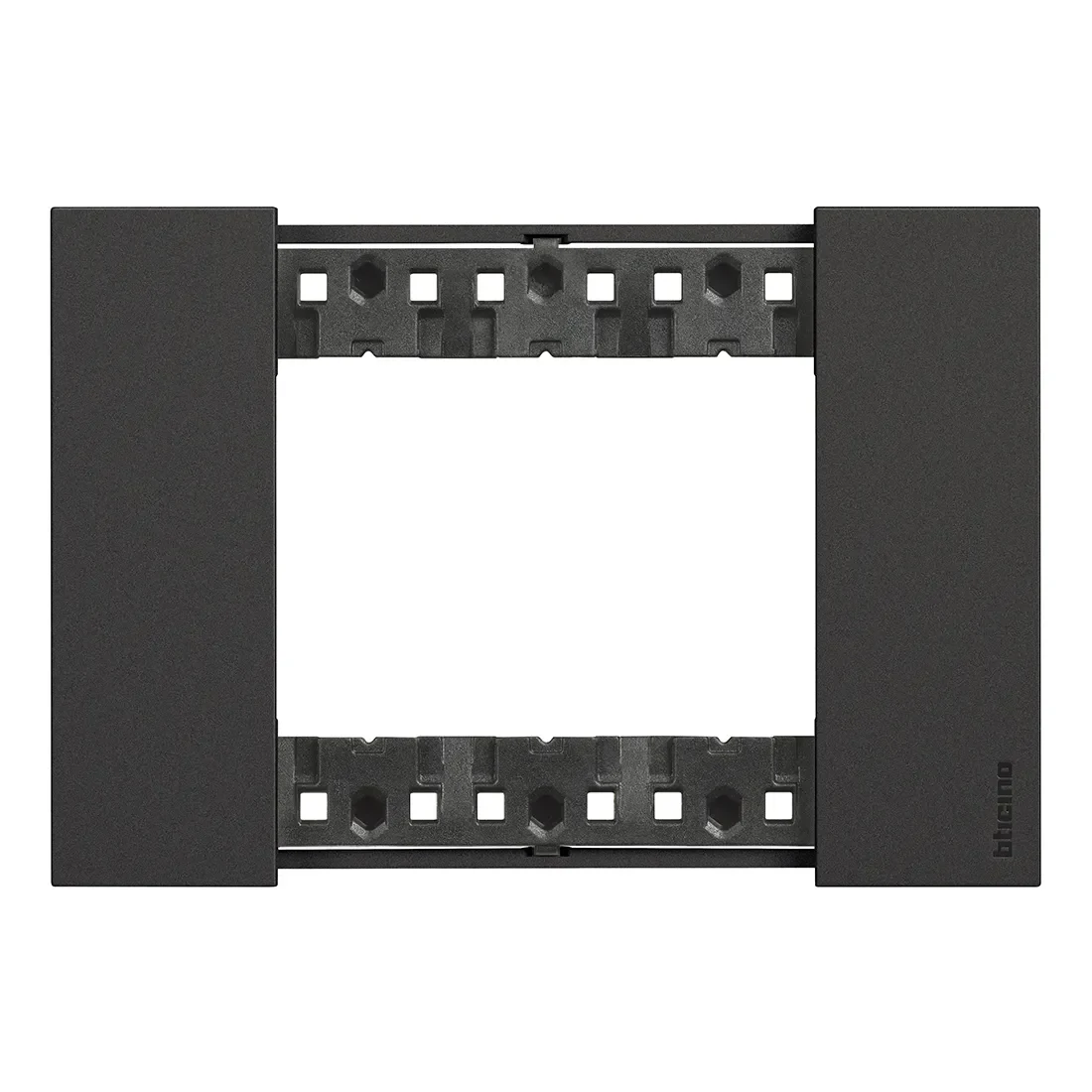 Legrand BTicino KA4803KG LivingNow Abdeckrahmen 3-modulig in der Farbausführung Black
