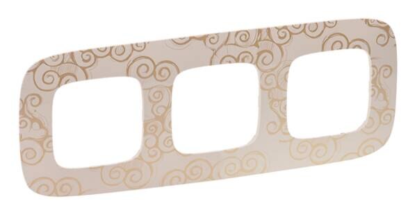 Legrand Legrand 754353 Rahmen 3-fach Valena Allure Goldstyle Thermoplast