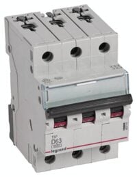 Legrand 403761 TX3 LS-Schalter D 63A 3-polig 6kA 400VAC 3TE