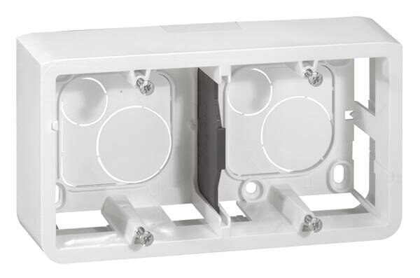 Legrand Legrand 664799 Aufputz Gehäuse 2-fach Niloe ultraweiß