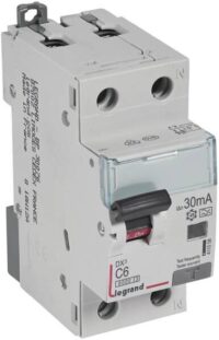 Legrand 411058 DX3 Fi/LS-Schalter C 6A 1P+N 6kA 30mA Typ A 230VAC 2TE
