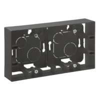 Legrand 863498 Aufputzgehäuse 2-fach Niloe Step schwarz