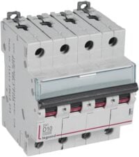 Legrand 409531 DX3 LS-Schalter D 10A 4-polig 10kA 400VAC 4TE