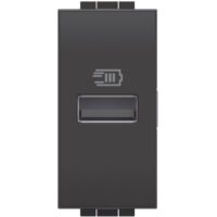 BTicino L4191A LivingLight USB-Lade- steckdose 1M m.1xUSB-A Anthrazit
