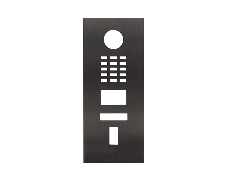 Doorbird DoorBird D2101FV Fingerprint 50/D2101FV EKEY Frontblende – Titan-Optik (PVD)