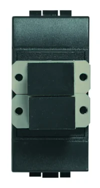 BTicino L4268SC Glasfasersteckdose für SC Fiberoptik-Stecker duplex 1M Anthrazit