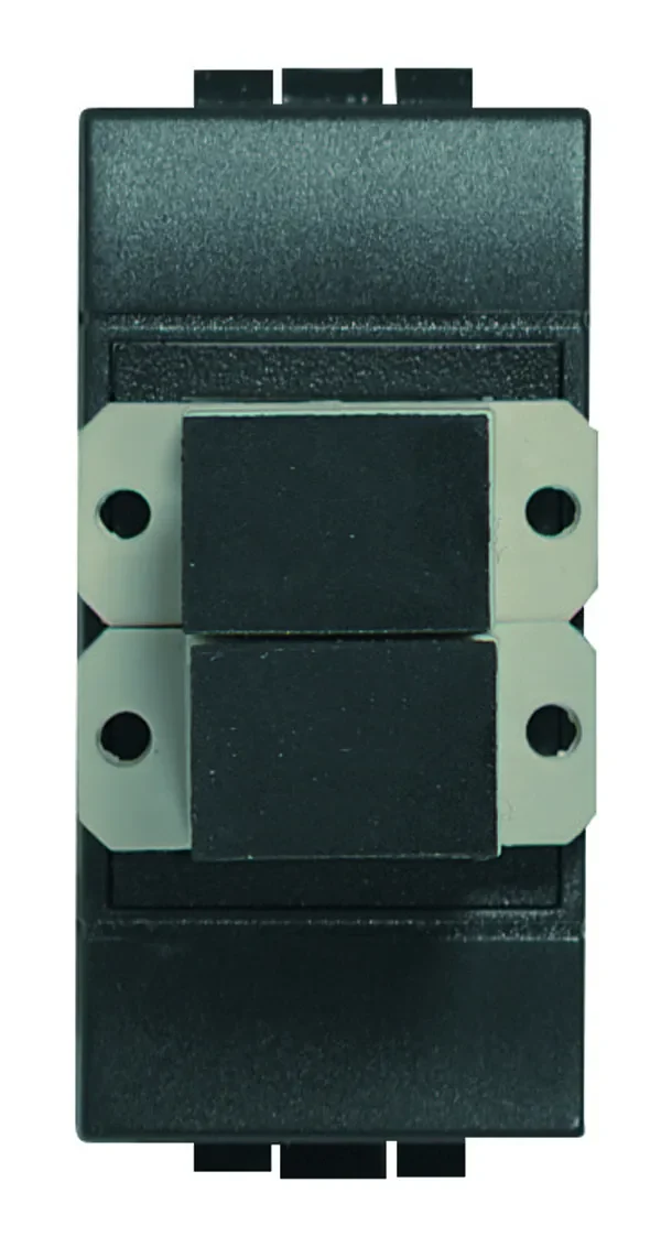 Legrand BTicino L4268SC Glasfasersteckdose für SC Fiberoptik-Stecker duplex 1M Anthrazit