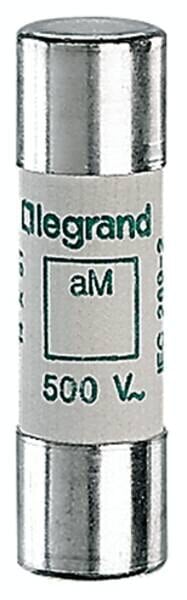 Legrand 014025 Zylindersicherung aM 25A 14x51 träge 500VAC 100kA ohne Schlagbolzen