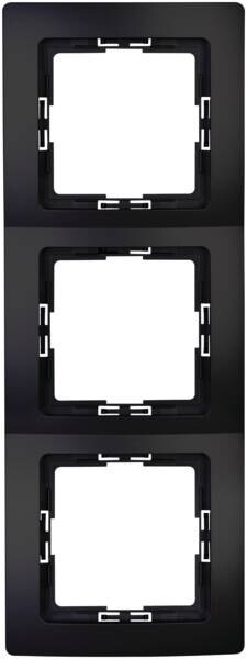 Kopp Kopp 308650000 HK05 Abdeckrahmen 3-fach mattschwarz