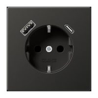 Jung AL1520-15CAAN SCHUKO-Steckdose m.USB Typ AC