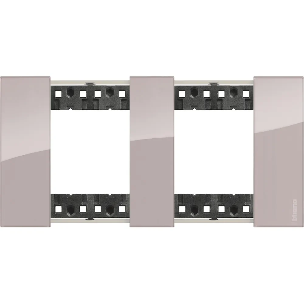 BTicino KA4802M2DM LivingNow Abdeck- rahmen 2x2-modulig in Farbausführung Aura