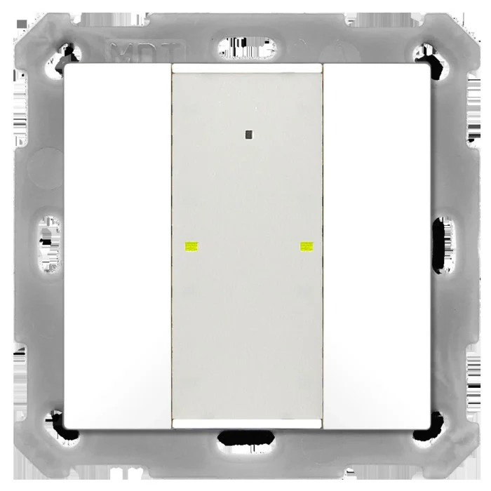 MDT technologies Taster Plus TS 55 2-fach Reinweiß glänzend BE-TA55T2.G2 – Bild 1