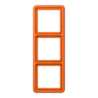 Jung Rahmen 3-fach orange waage/senkrecht CD 583 WU O