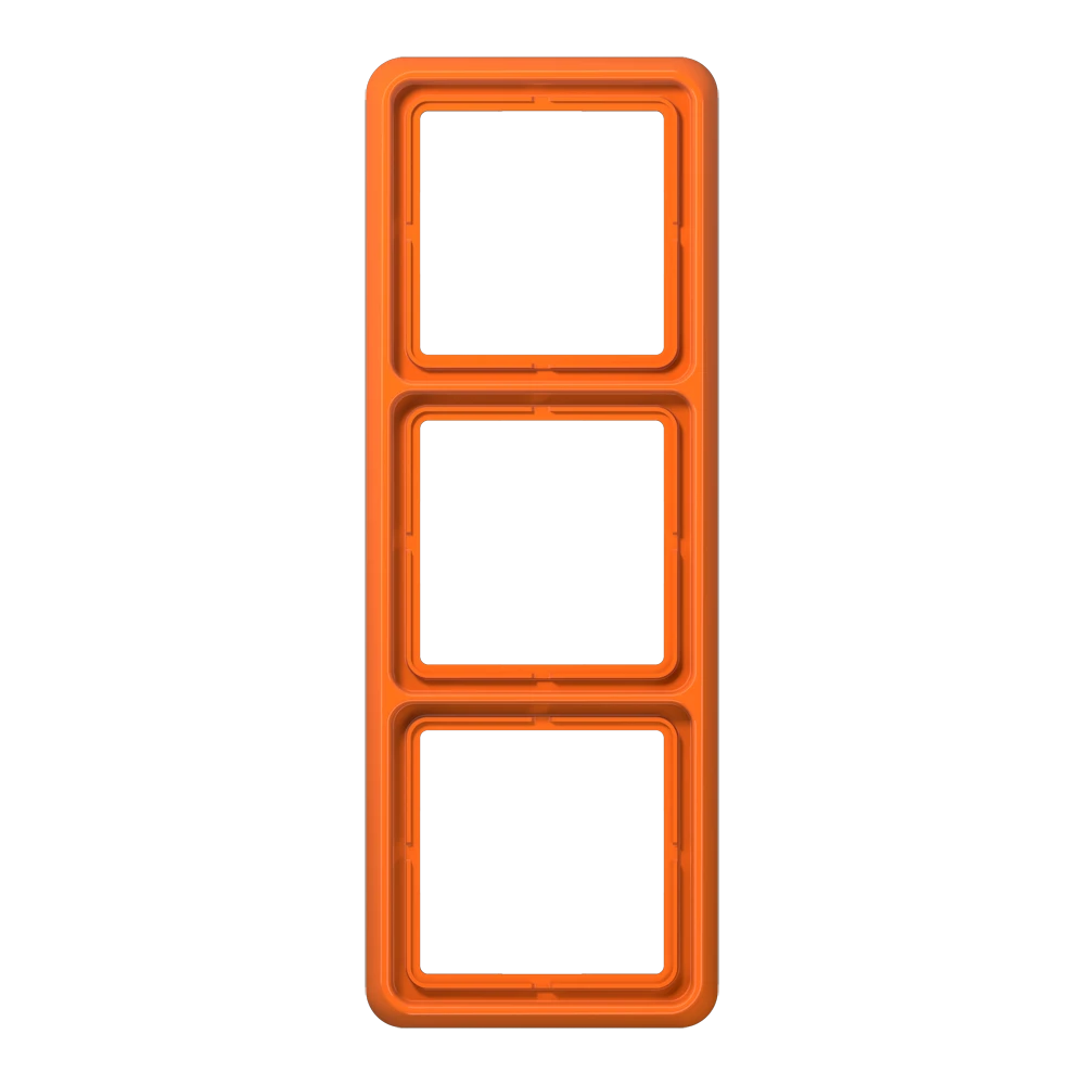 Jung Jung Rahmen 3-fach orange waage/senkrecht CD 583 WU O