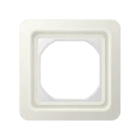 Jung Rahmen 1-fach weiß kompl mit Flansch CD 681 WU W