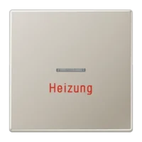 Jung Abdeckung Heiz/Notsch Edelstahl für Kontrollschalter ES 2990 H