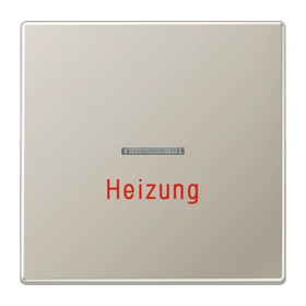 Jung Jung Abdeckung Heiz/Notsch Edelstahl für Kontrollschalter ES 2990 H