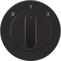 Berker Zentralstück mit Drehknopf 3S R.1/R.3 schw 1084204500