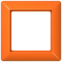 Jung Rahmen 1-fach orange waage/senkrecht AS 581 BF O