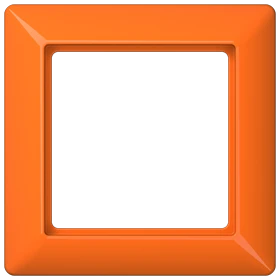 Jung Jung Rahmen 1-fach orange waage/senkrecht AS 581 BF O