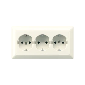 Jung Jung KK-SCHUKO-Steckdose weiß 16A 250V 3-fach AS 523