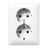 Jung SCHUKO-Steckdose alpinweiß 16A 250V 2-fach AS 5020 U WW
