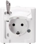 Kopp 103602006 Schutzkontsteckd AP-FR 1-fach 16A Typ2 IP44 Blueelectric arktis