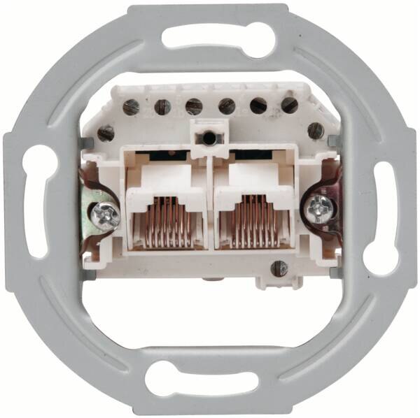 Kopp Kopp 33369401 UAE-Anschlussdose Unterputz ISDN-fähig RJ11/12 RJ45 2x8p Sockel