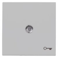 Kopp 490465004 HK07-Flächenwippe mit Linse und Symbol "Schlüssel" Farbe:grau matt