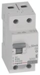 Legrand 402038 RX3 Fi-Schalter 63A 2-polig 30mA Typ A 230VAC 2TE