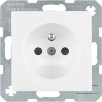 Berker Steckdose pws/gl mit Schutzkontakt 6765768989