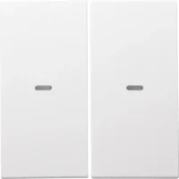 Berker Tast-Abdeckung 2-fach pws/matt 80960399