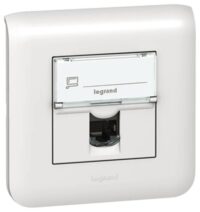 Legrand 076564 Datendose Kategorie6 1xRJ45 ungeschirmt UTP 2M Mosaic weiß