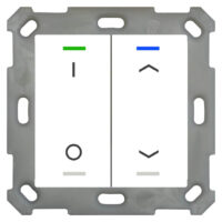 MDT technologies Taster Light 55 2-fach RGBW, reinweiß/glä BE-TAL5502.D1
