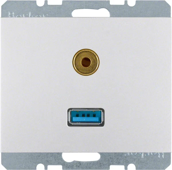 Berker Berker USB/3,5mm Audio Steckdose aluminium 3315397003