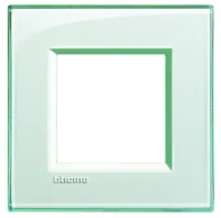 BTicino LNA4802KA LivingLight Abdeckrahmen 1-fach 2M Aquamarin